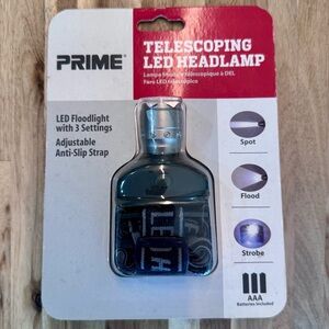 Black Telescoping LED Headlamp